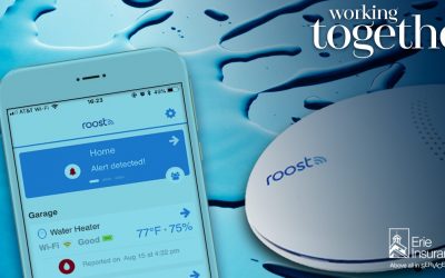 Free Roost Smart Water Leak & Freeze Detector to all ERIE homeowner policyholders